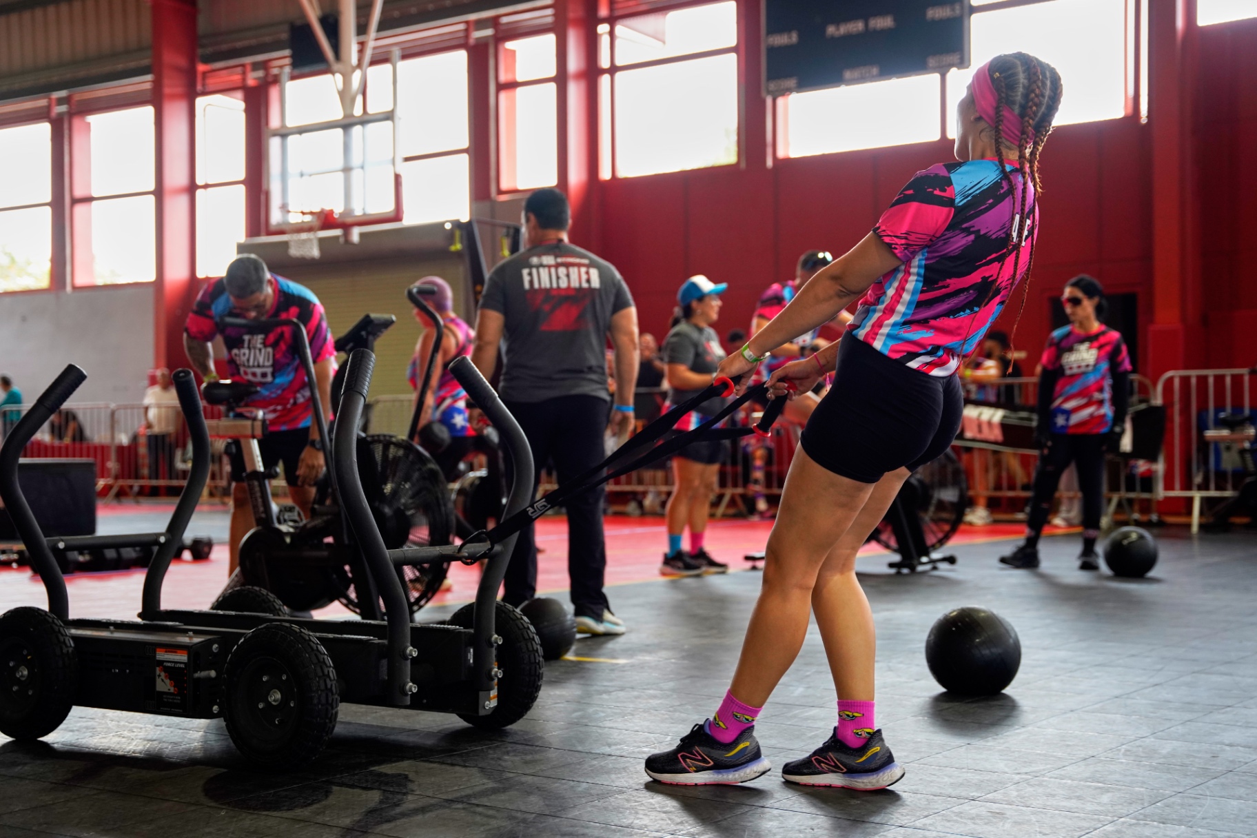 Sled pull station